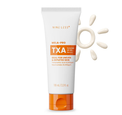 Nineless MELA-PRO TXA Sun Screen SPF50+ PA++++ | Crème Solaire Coréenne Haute Protection Teint Irregulier Taches Pigmentaires