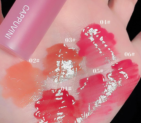 CAPPUVINI Love Heart Mirror Lip Gloss  | Gloss Brillant Finition Effet Mirroir Lèvres Sublimées