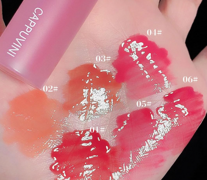 CAPPUVINI Love Heart Mirror Lip Gloss  | Gloss Brillant Finition Effet Mirroir Lèvres Sublimées