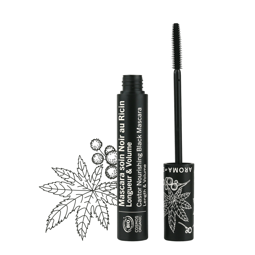 AROMAZONE Maquillage Mascara soin Noir au Ricin