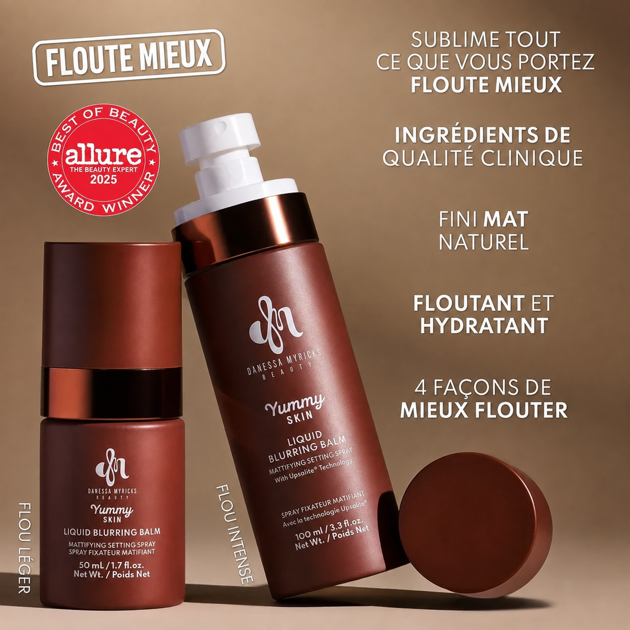 DANESSA MYRICKS Yummy Skin Liquid Blurring Balm Setting Spray | Spray Fixateur Effet Lissant Matte