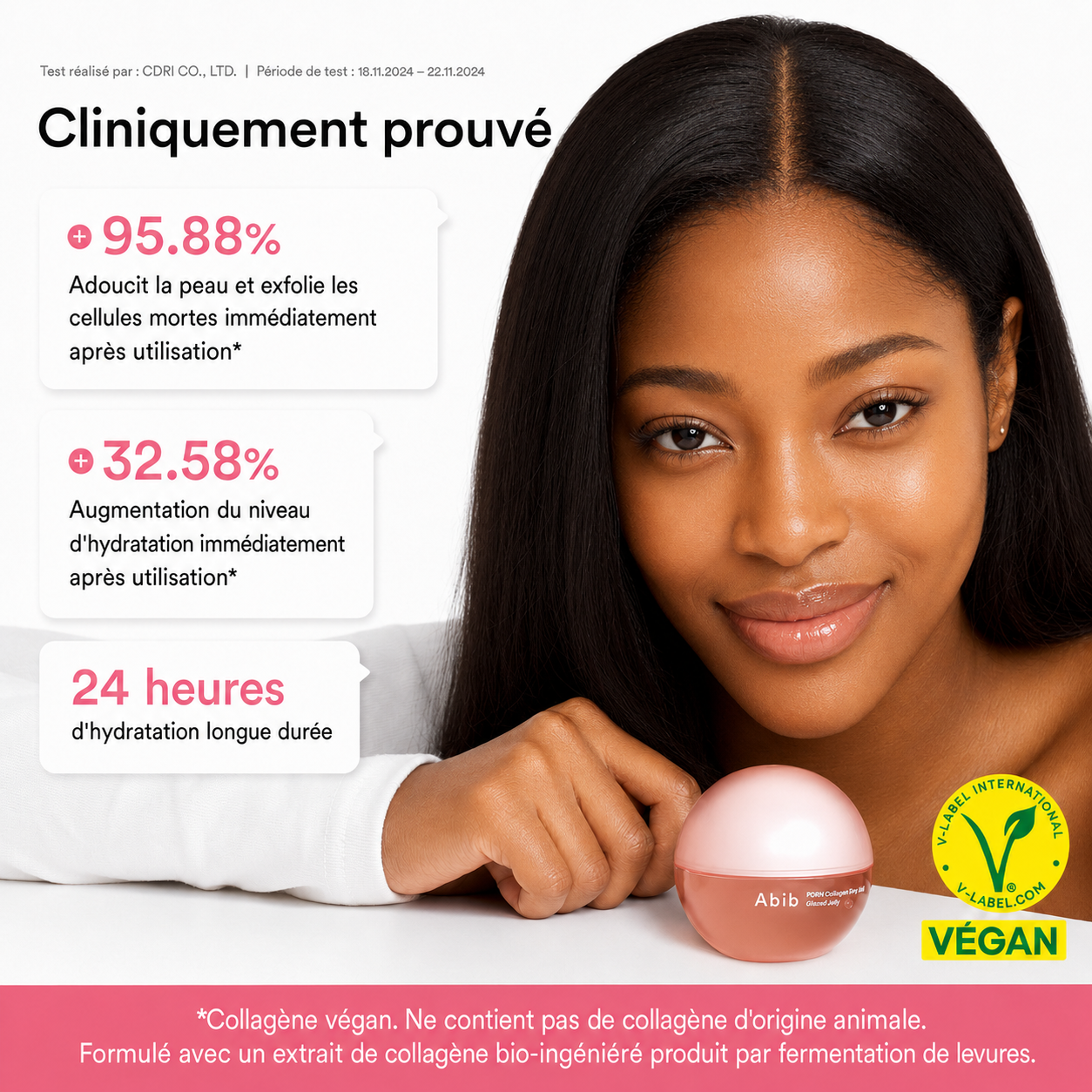 ABIB PDRN Collagen Lip Mask Glazed Jelly | MasqueLèvres Nourrissant Repulpant #1 Corée