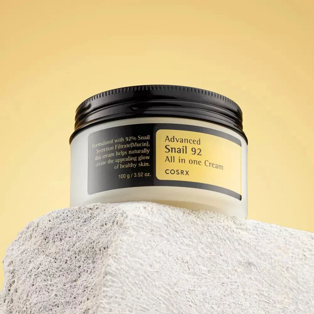 COSRX Advanced Snail 92 All In One Cream | Crème tout-en-un | Mucine Escargot Ultra-Réparatrice Best Seller #1 KCosmetics