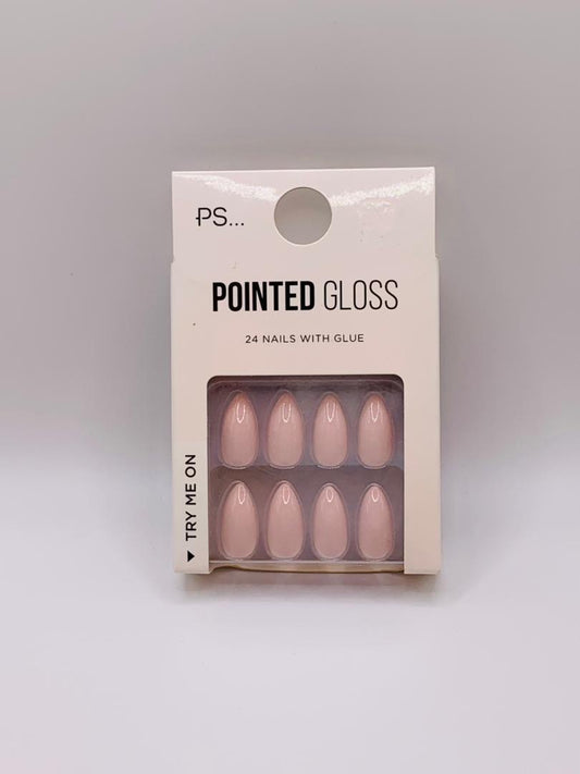 PS NAIL FAKE POINTED GLOSS ROSE CLAIR