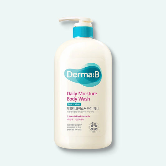 Derma: B Daily Moisture Body Wash - 3 Types [Cotton Musk] | Gel Douche Hydratant Anti Dessèchement