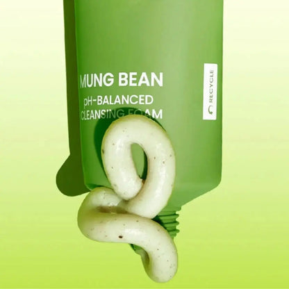 BEPLAIN Mung Bean Ph-balanced Cleansing Foam |Mousse Nettoyante Purifiante Apaisante