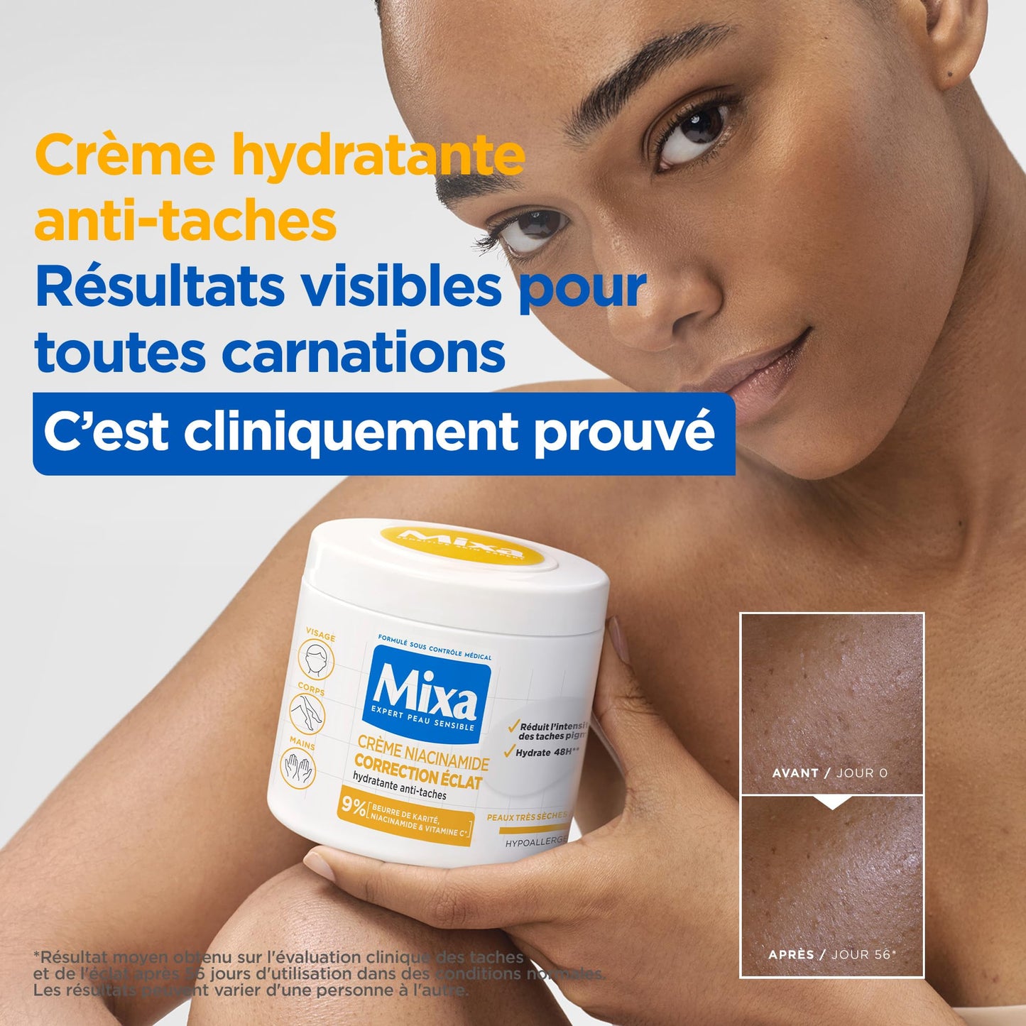 MIXA EPS CREME NIACINAMIDE CORRECTION ECLAT 9% | Creme unifiante Correctrice