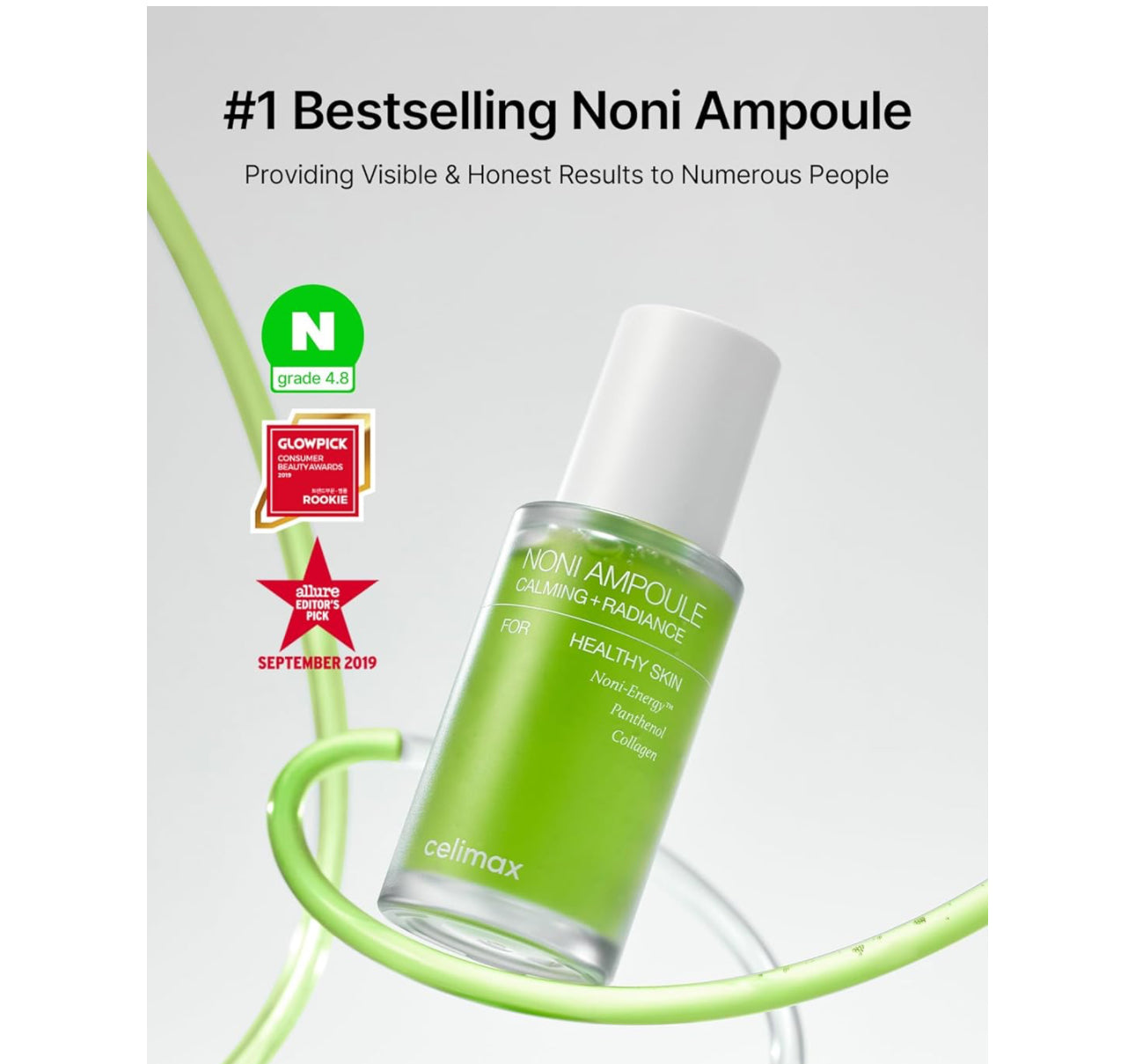CELIMAX Noni Ampoule Calming + Radiance | Ampoule Apaisante Illuminatrice Eclat