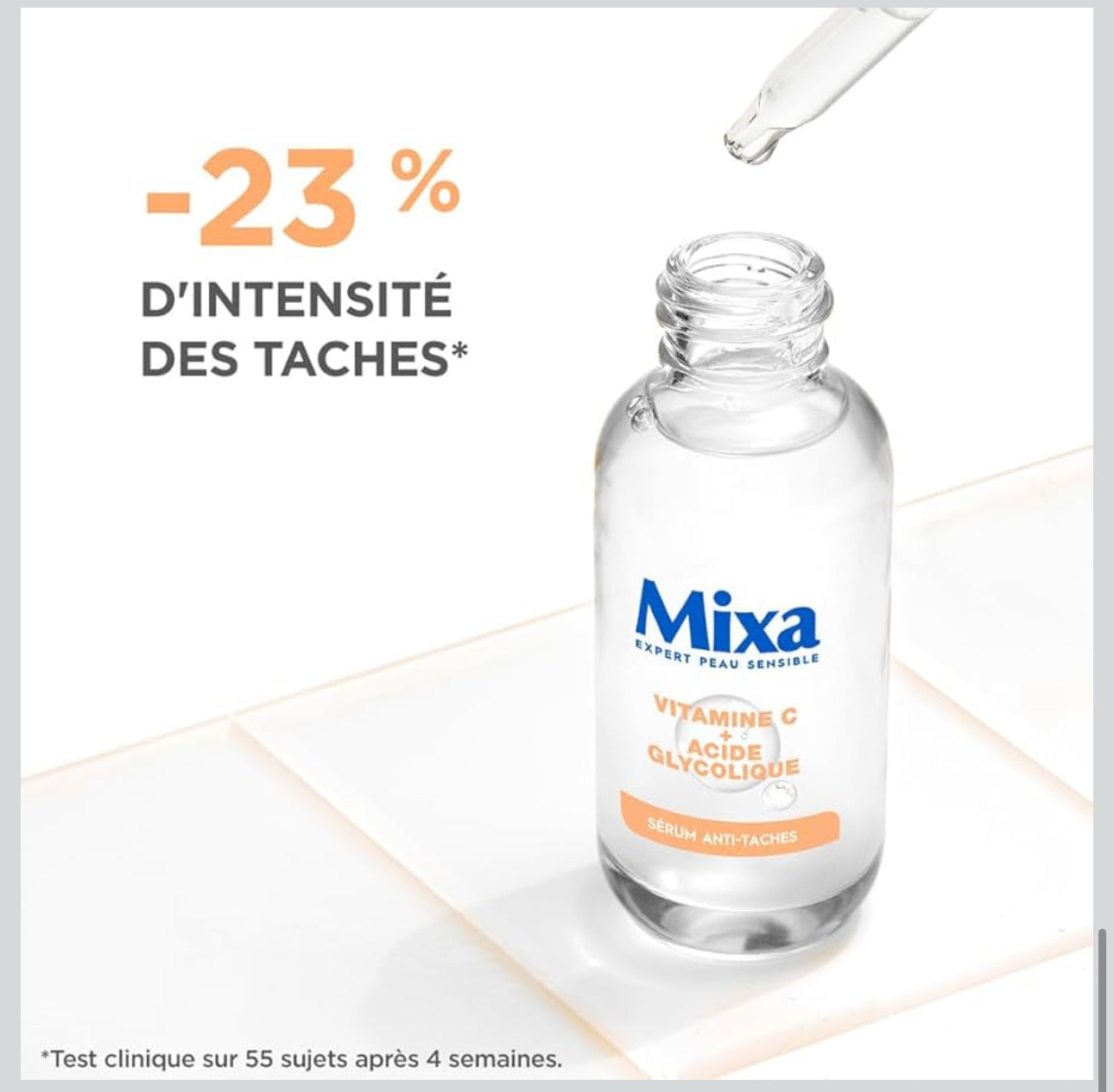 MIXA SERUM VITAMINE C + ACIDE GLYCOLIQUE 30ML | Serum Glow Booster