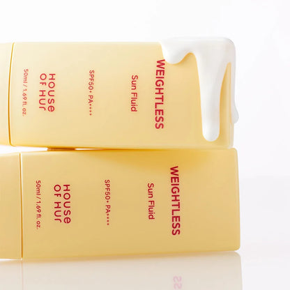HOUSE OF HUR Weightless Sun Fluid | Fluide Solaire Ultra léger Protecteur Apaisant  #1 Trend Kbeauty