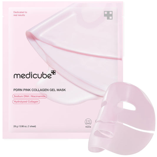 MEDICUBE PDRN PINK COLLAGEN MASK | Masque Collagéne Repulpant Uniformisant