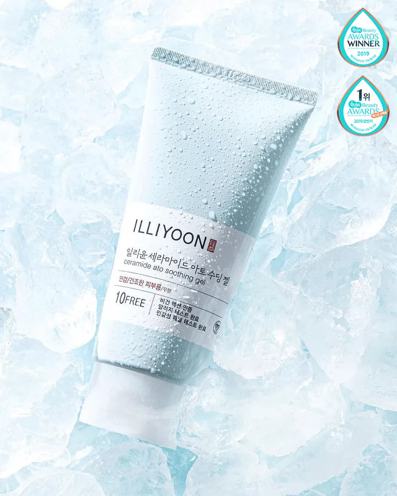 ILLIYOON Ceramide Ato Soothing Gel | Gel Corps & Visage Hydratant Apaisant Peau sèche & Sensible