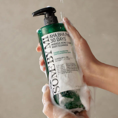 SOME BY MI AHA, BHA, PHA 30 Days Miracle Acne Clear Body Cleanser | Nettoyant corps anti acné & Imperfections