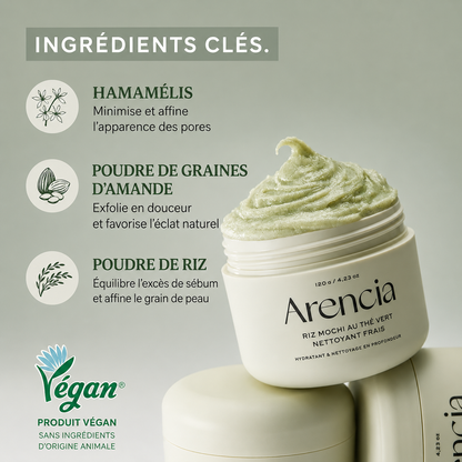 Arencia fresh green rice mochi cleanser | Nettoyant Visage Doux Purifiant Best Seller