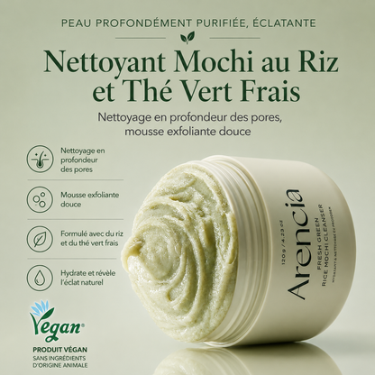 Arencia fresh green rice mochi cleanser | Nettoyant Visage Doux Purifiant Best Seller