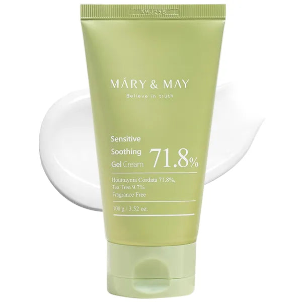 Mary&May Sensitive Soothing Gel Cream Tube | Crème-Gel Légère Apaisant Hydratant Peau Sensible