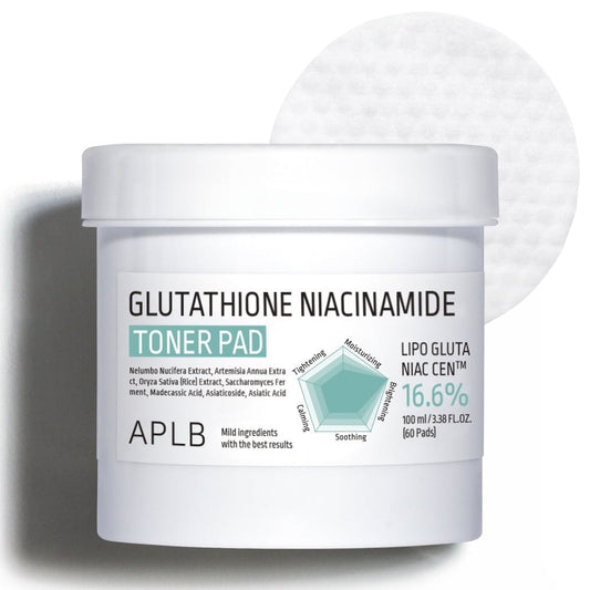 APLB glutathione niacinamide toner pad