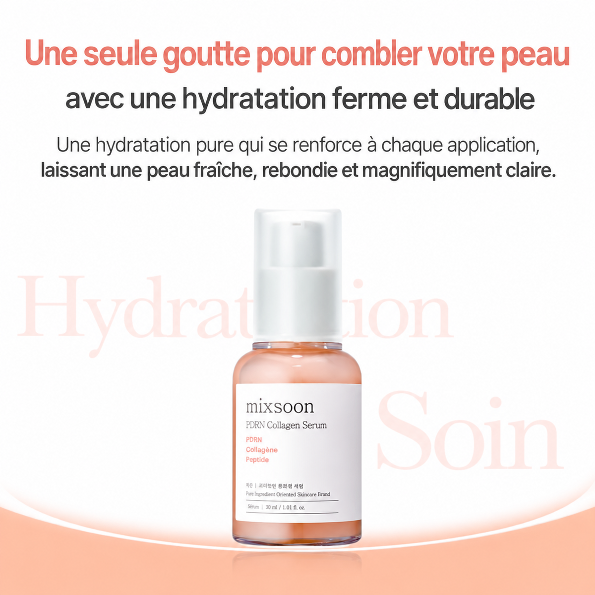 MIXSOON PDRN Collagen Serum | Sérum Coréen Hydratant Raffermissant Tendace KBeauty Best Seller Collagen
