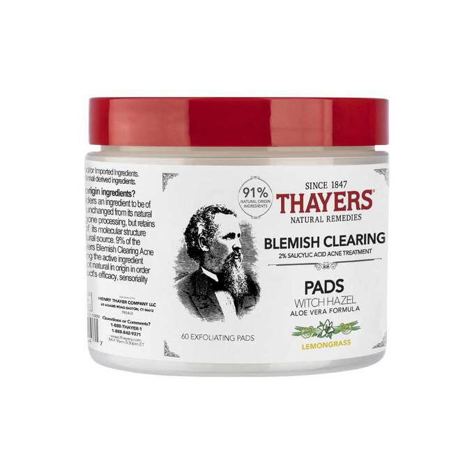 THAYERS BLEMISH CLEARING 2% SALICYLIC ACID ACNE TREATMENT PADS