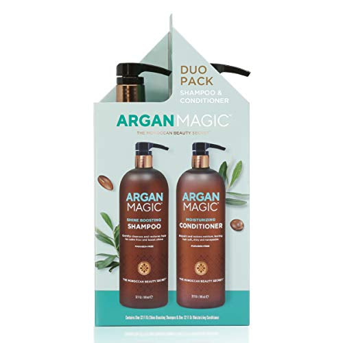 ARGAN MAGIC Shine Boosting Shampoo & Moisturizing Conditioner Duo pack - Pack Shampoing & Conditioner