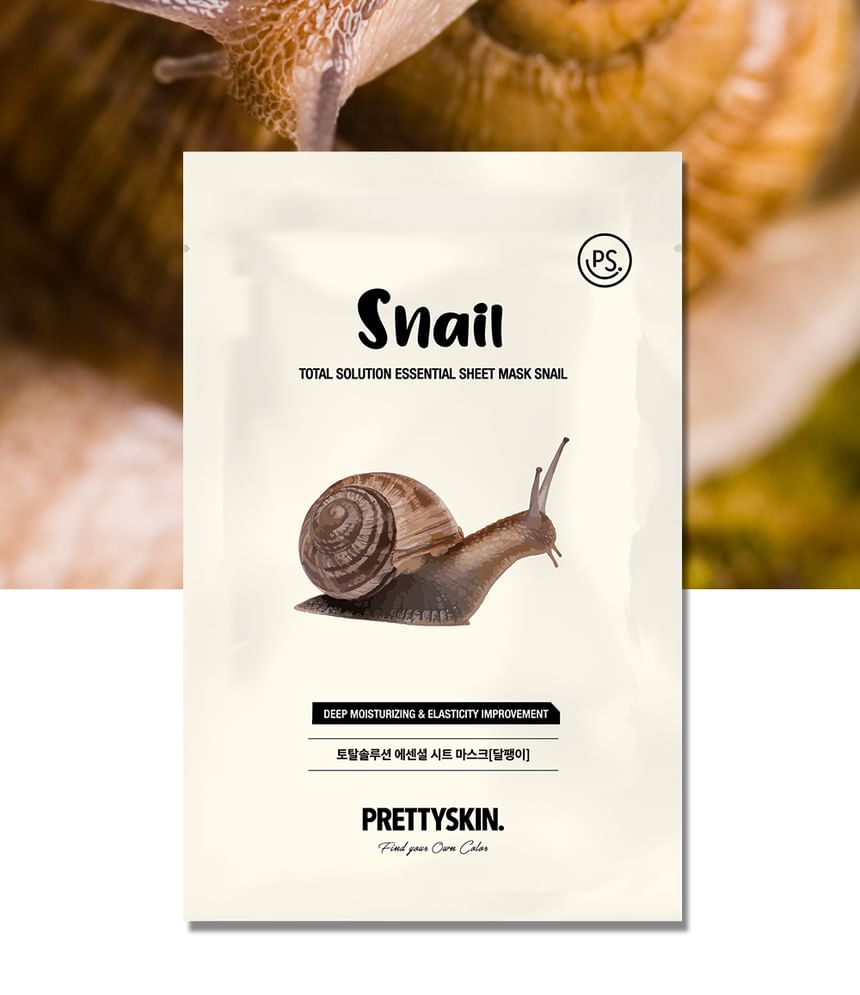 Pretty skin Total Solution Essential Sheet Mask Snail