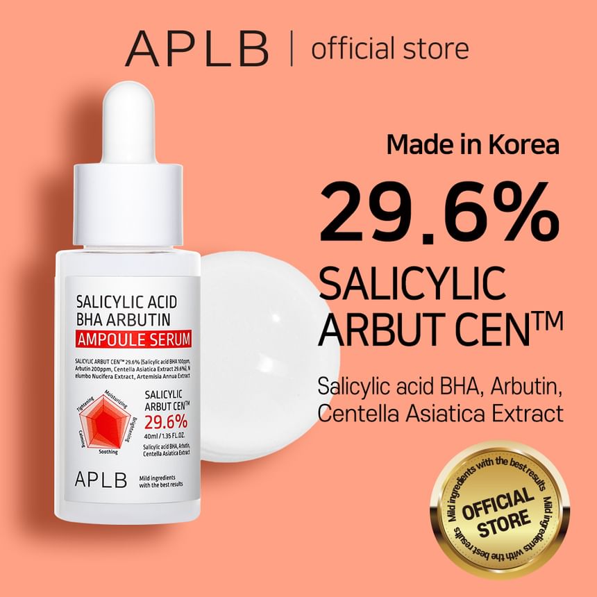 APLB Salicylic Acid BHA Arbutin Ampoule Serum | Sérum Anti-Taches & Illuminant