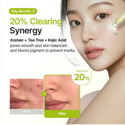 Purito SEOUL	Azelaic Acid 10 Kojic Tea Tree Serum | Sérum Correcteur Purifiant Haute Efficacité