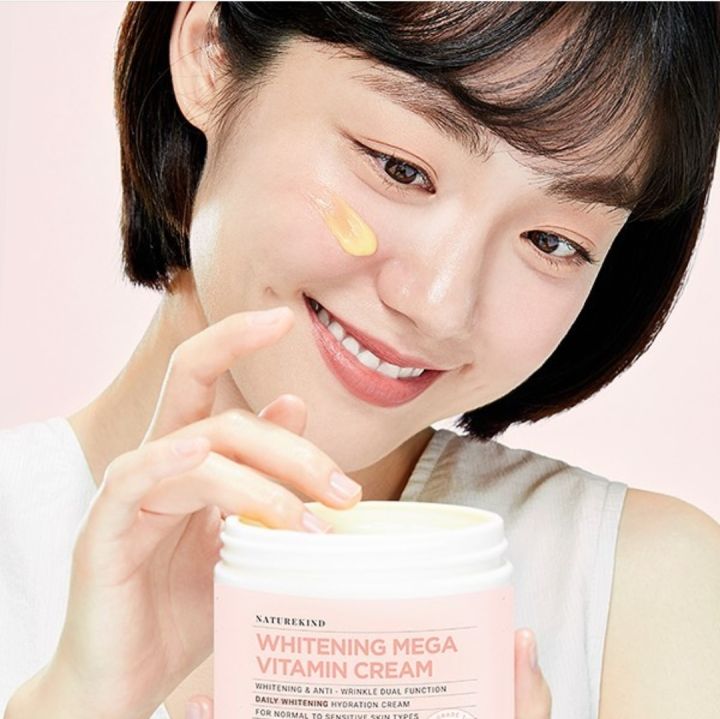 NATUREKIND Whitening Mega Vitamin Cream | Crème Eclat Multifonction Eclaircissante Lissante Revitalisante