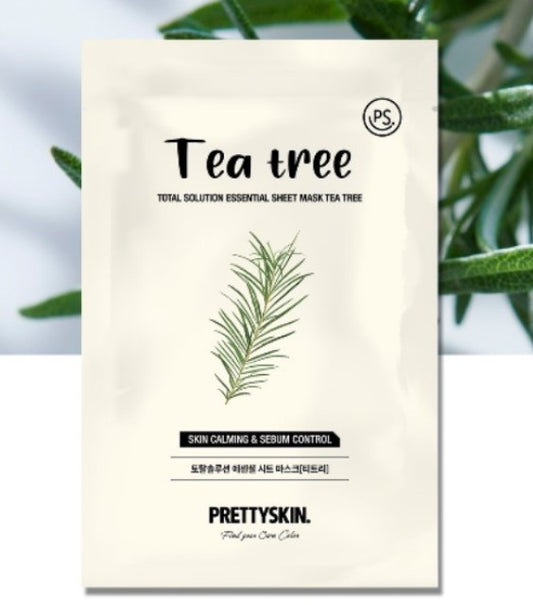 Pretty skin Total Solution Essential Sheet Mask Tea Tree