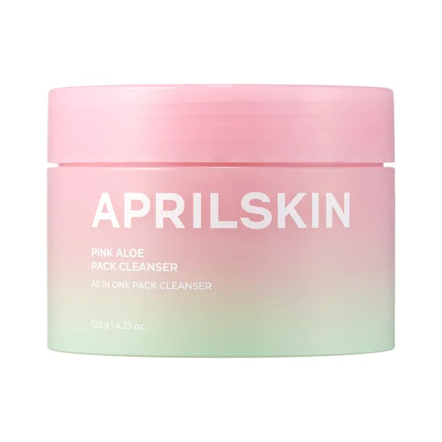 APRILSKIN Pink Aloe Pack Cleanser | Nettoyant Coréen 4-en-1 Apaisant Nettoyant Exfoliant Hydratant KBeauty Trend