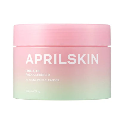 APRILSKIN Pink Aloe Pack Cleanser | Nettoyant Coréen 4-en-1 Apaisant Nettoyant Exfoliant Hydratant KBeauty Trend