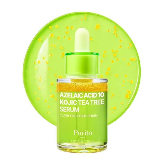Purito SEOUL	 Azelaic Acid 10 Kojic Tea Tree Serum | Sérum Correcteur Purifiant Unifiant Haute Efficacité Best Seller Kbeauty