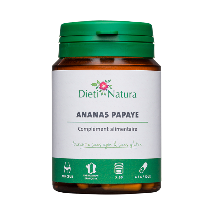 DIETINATURA Ananas - Papaye 60 gélules