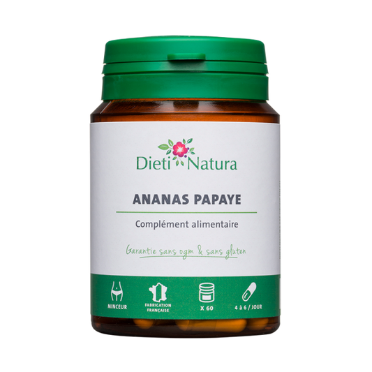 DIETINATURA Ananas - Papaye 60 gélules