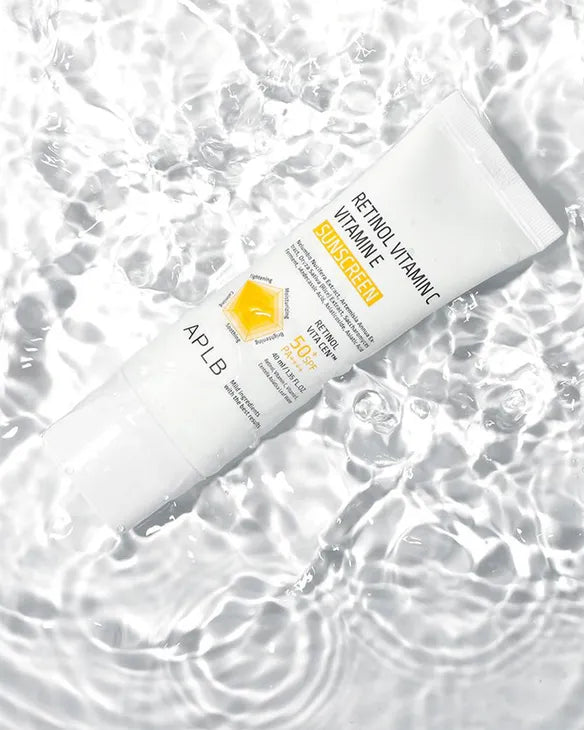 APLB Retinol Vitamin C Vitamin E Sunscreen | Crème Solaire Haute Protection UV SPF50+ PA++++