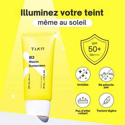 TIA'M B3 Niacin Sunscreen | Protection Solaire SPF50+ PA++++ HyperPigmentation Non Gras