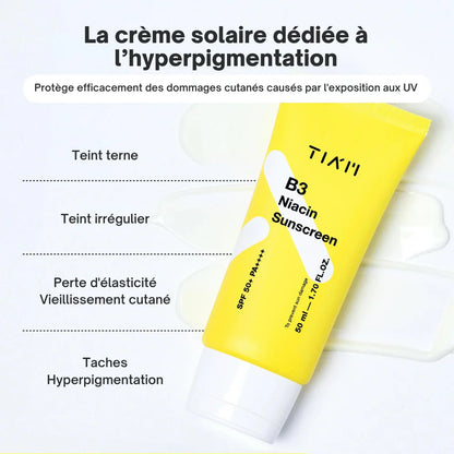 TIA'M B3 Niacin Sunscreen | Protection Solaire SPF50+ PA++++ HyperPigmentation Non Gras