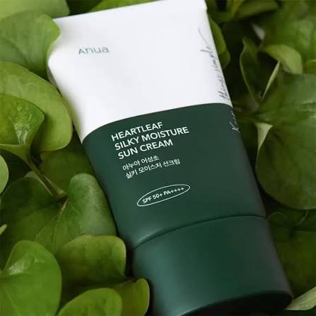 ANUA Heartleaf Silky Moisture Sun Cream | Crème Solaire Hydratante SPF50+ PA++++