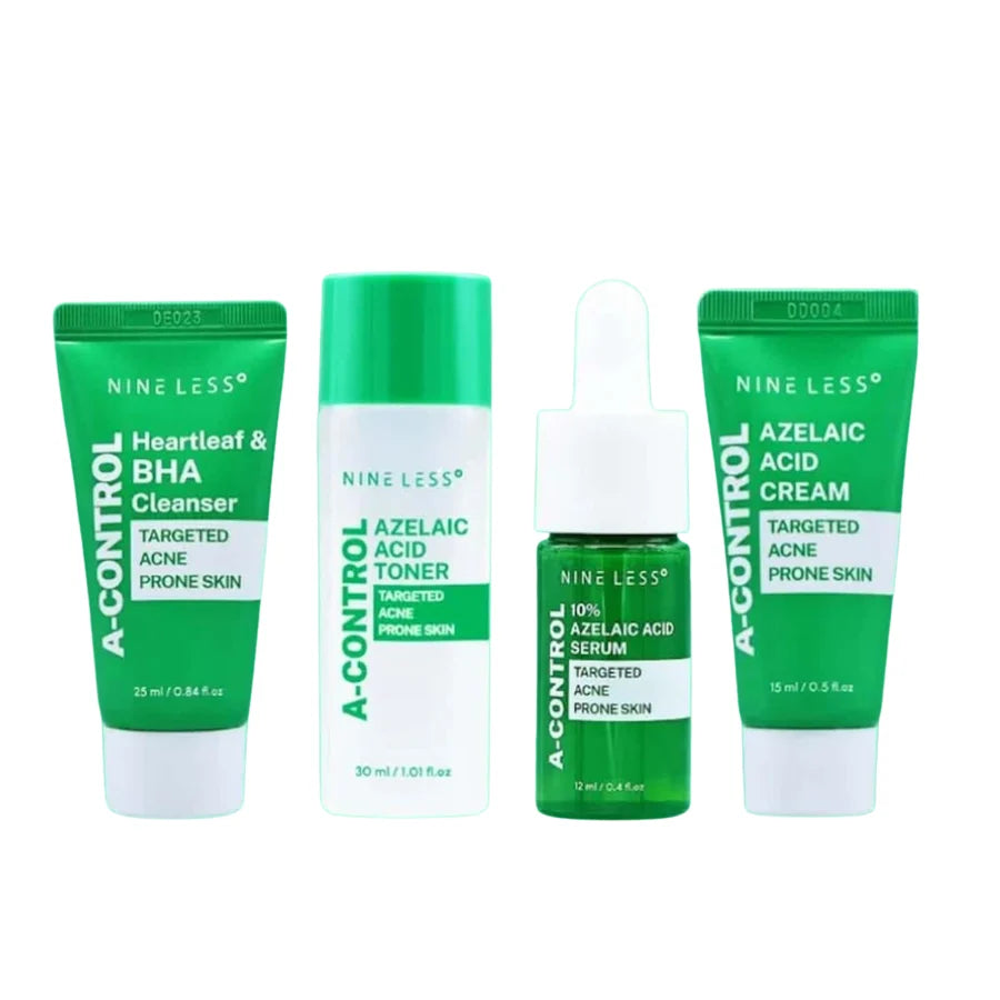 NINELESS A-Control Mini Kit | Coffret Routine Complete Teint Irregulier Obstrués Acné