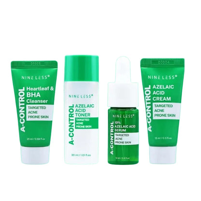NINELESS A-Control Mini Kit | Coffret Routine Complete Teint Irregulier Obstrués Acné