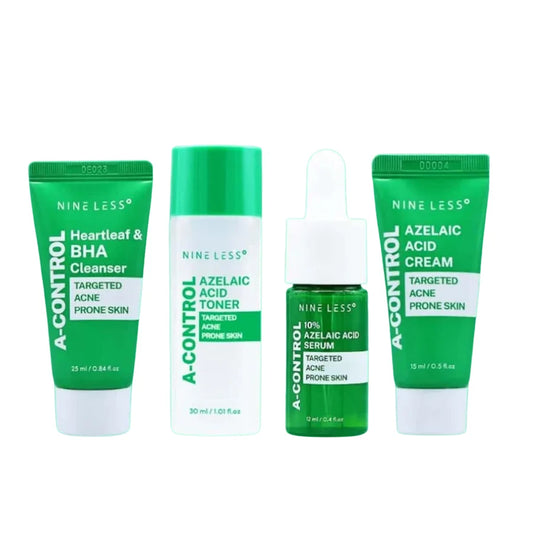 NINELESS A-Control Mini Kit | Coffret Routine Complete Teint Irregulier Obstrués Acné