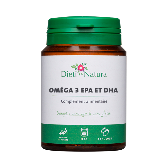 DIETINATURA Oméga 3 EPA et DHA 200 capsules