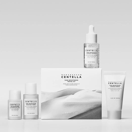 Madagascar Centella Tone Brightening Travel Kit | Kit Format Voyage Routine Complete Unifiant Illuminant