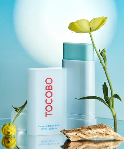 TOCOBO Cotton Soft Sun Stick | Ecrans Solaire Non Gras Extrait de Coton SPF50+ PA++++